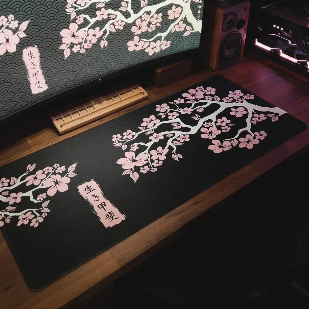 Gaming Accessories In Japan - Japan Sakura Kawaii Black White Large