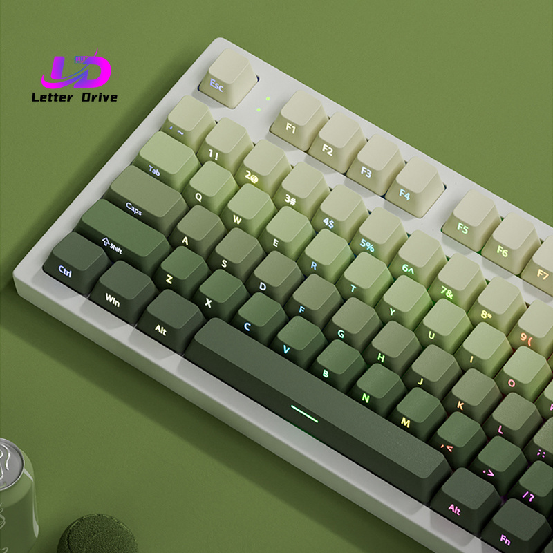 Gaming Accessories Aesthetic - 135 Key Cherry Profile Green Grape