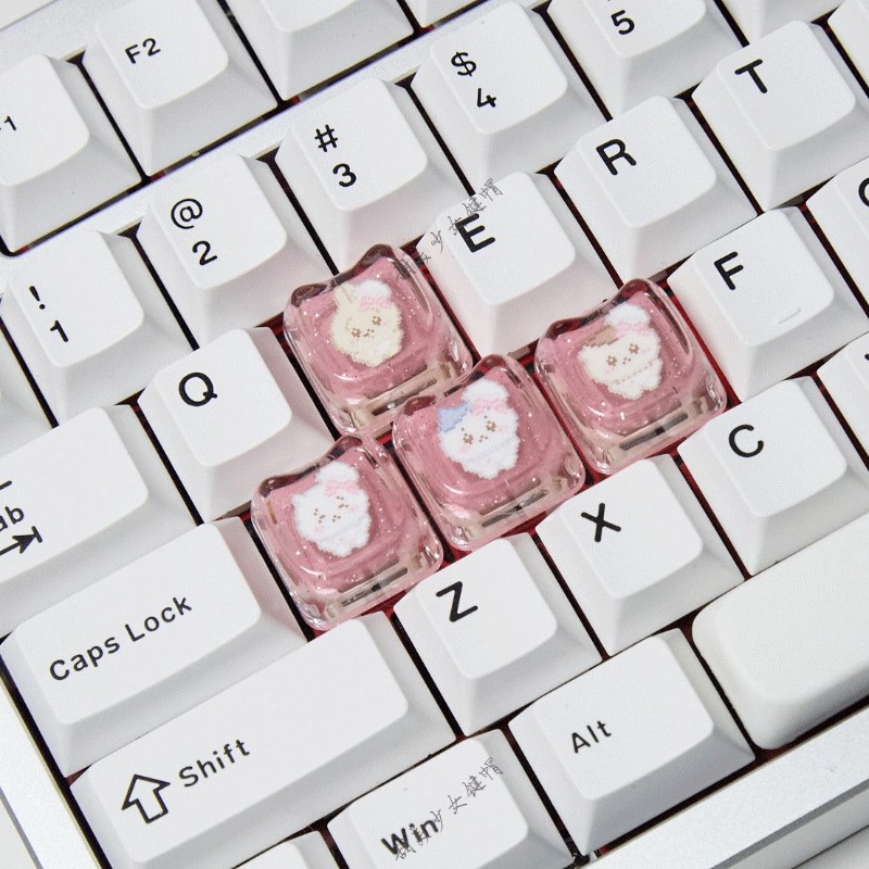 Gaming Accessories In Japan - Cute Anime Chiikawa Usagi Keycaps Translucent
