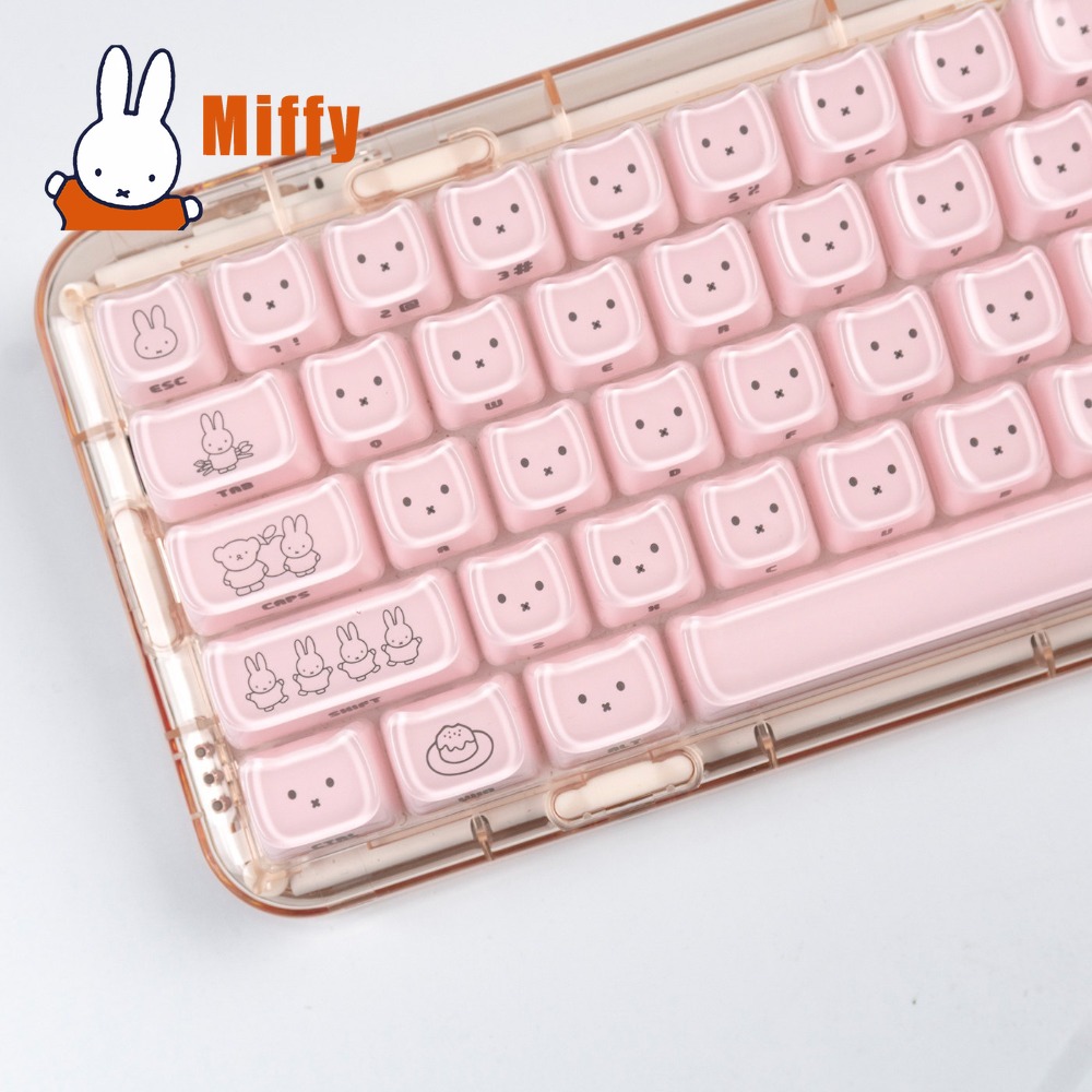 Kawaii Miffy Keycaps Cute Rabb - огляд і ціна Gaming Accessories Aesthetic