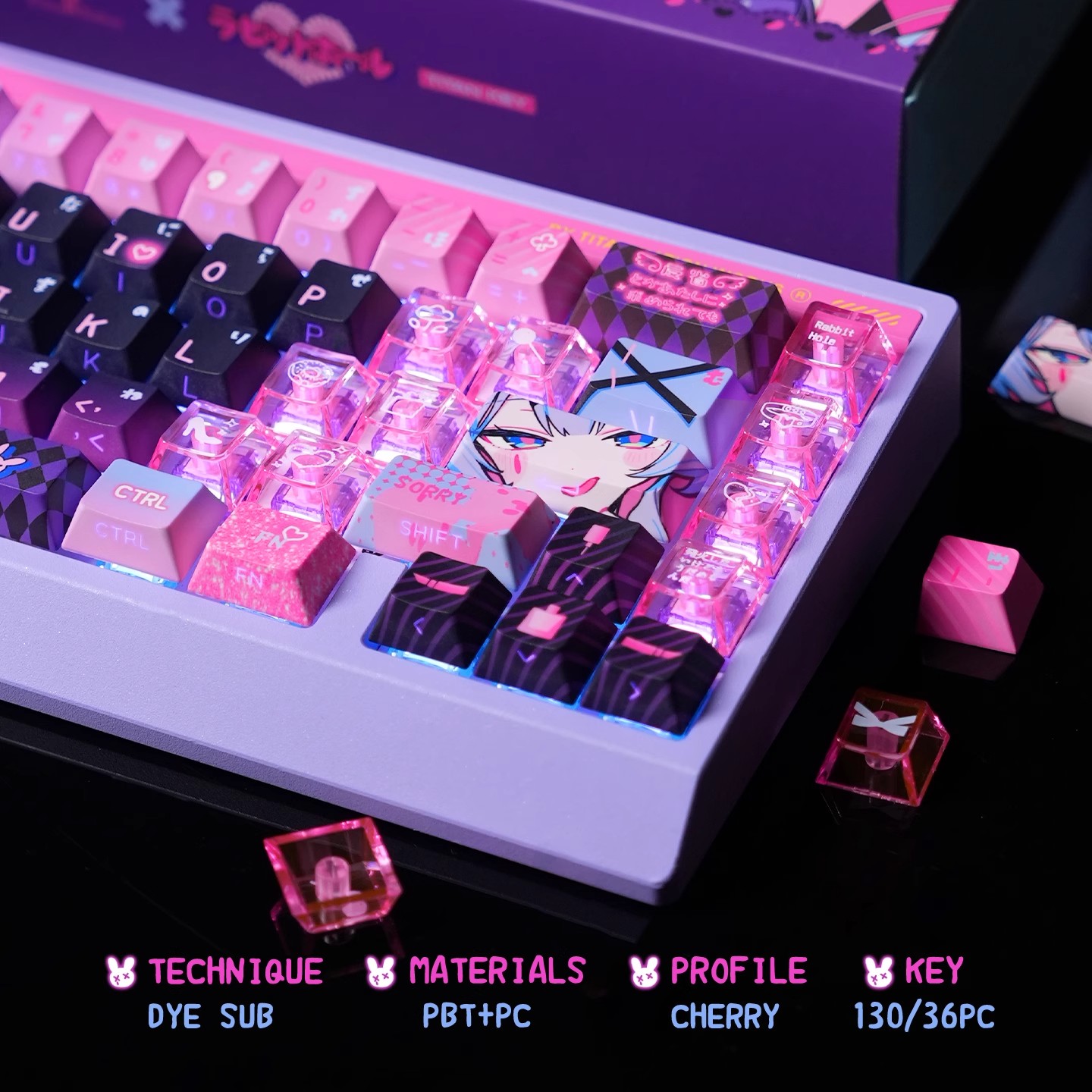 Anime Rabbit Hole Theme Custom - огляд і ціна Gaming Accessories Aesthetic