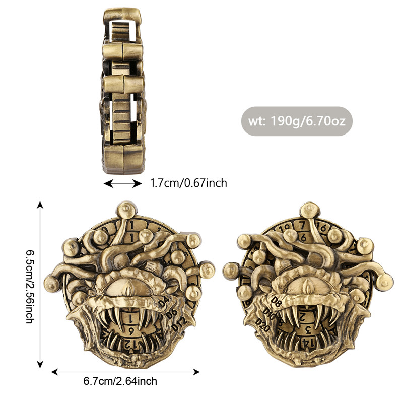 Retro Beholder Shape Metal Dic - огляд і ціна Gaming Accessories Retro