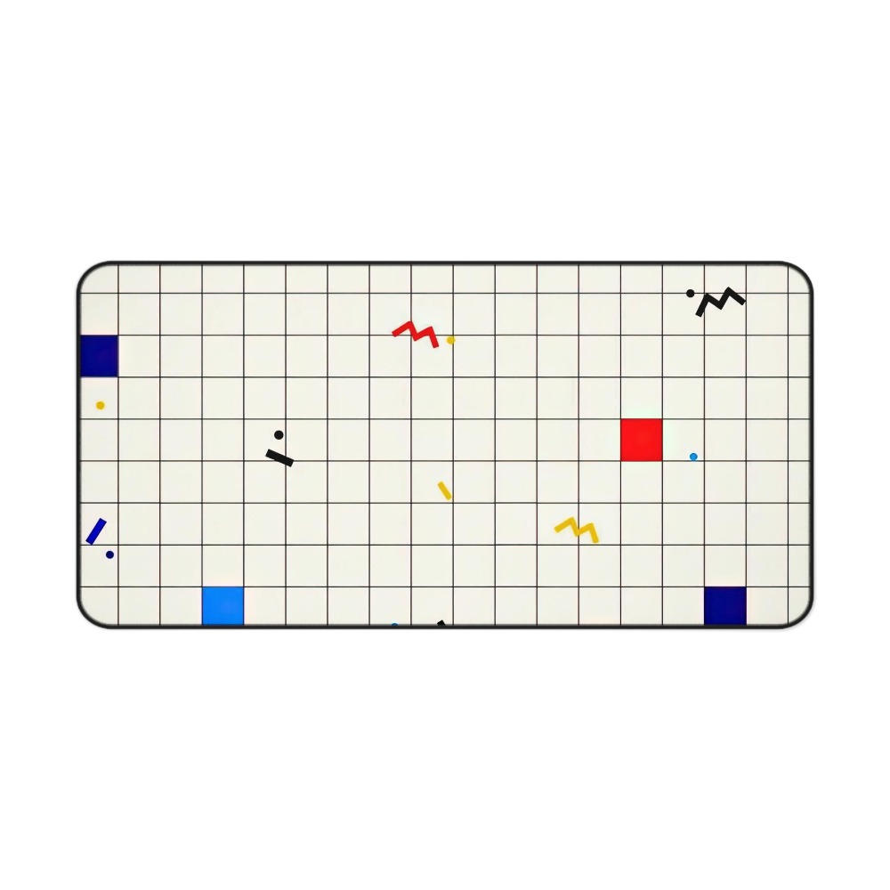 Retro Geometric Grid Desk Mat  - огляд і ціна Gaming Accessories Retro