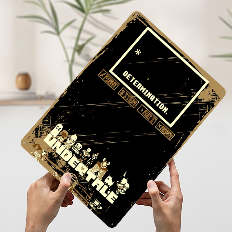 Undertale Metal Poster Custom  - огляд і ціна Gaming Accessories Retro