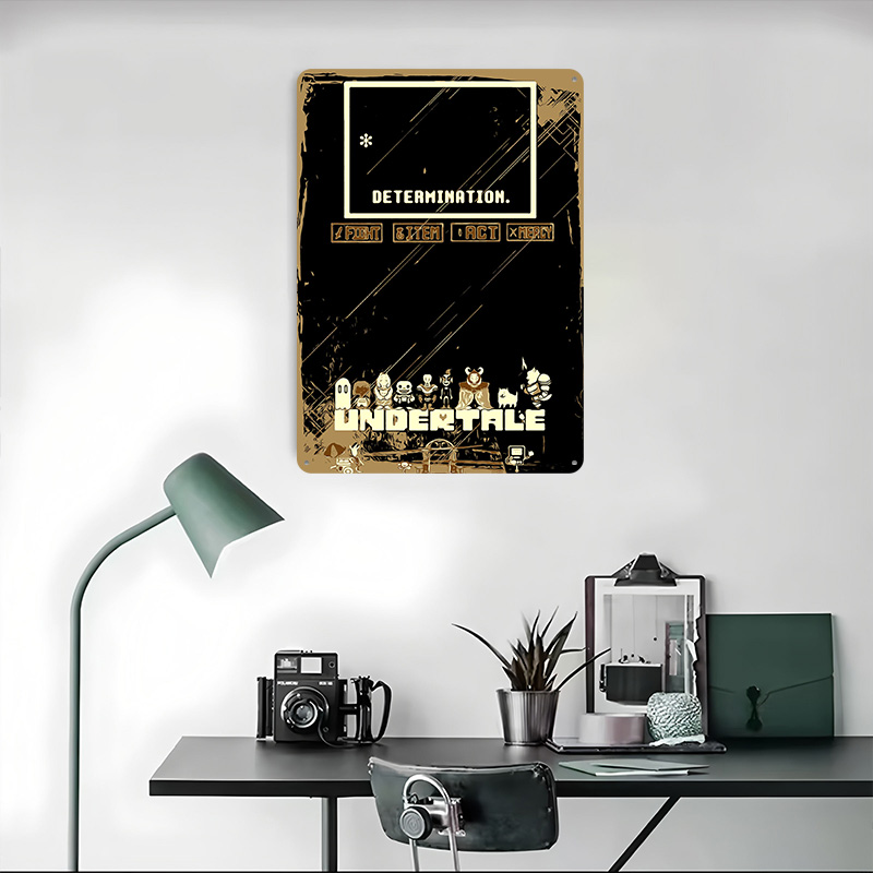 Undertale Metal Poster Custom  - огляд і ціна Gaming Accessories Retro