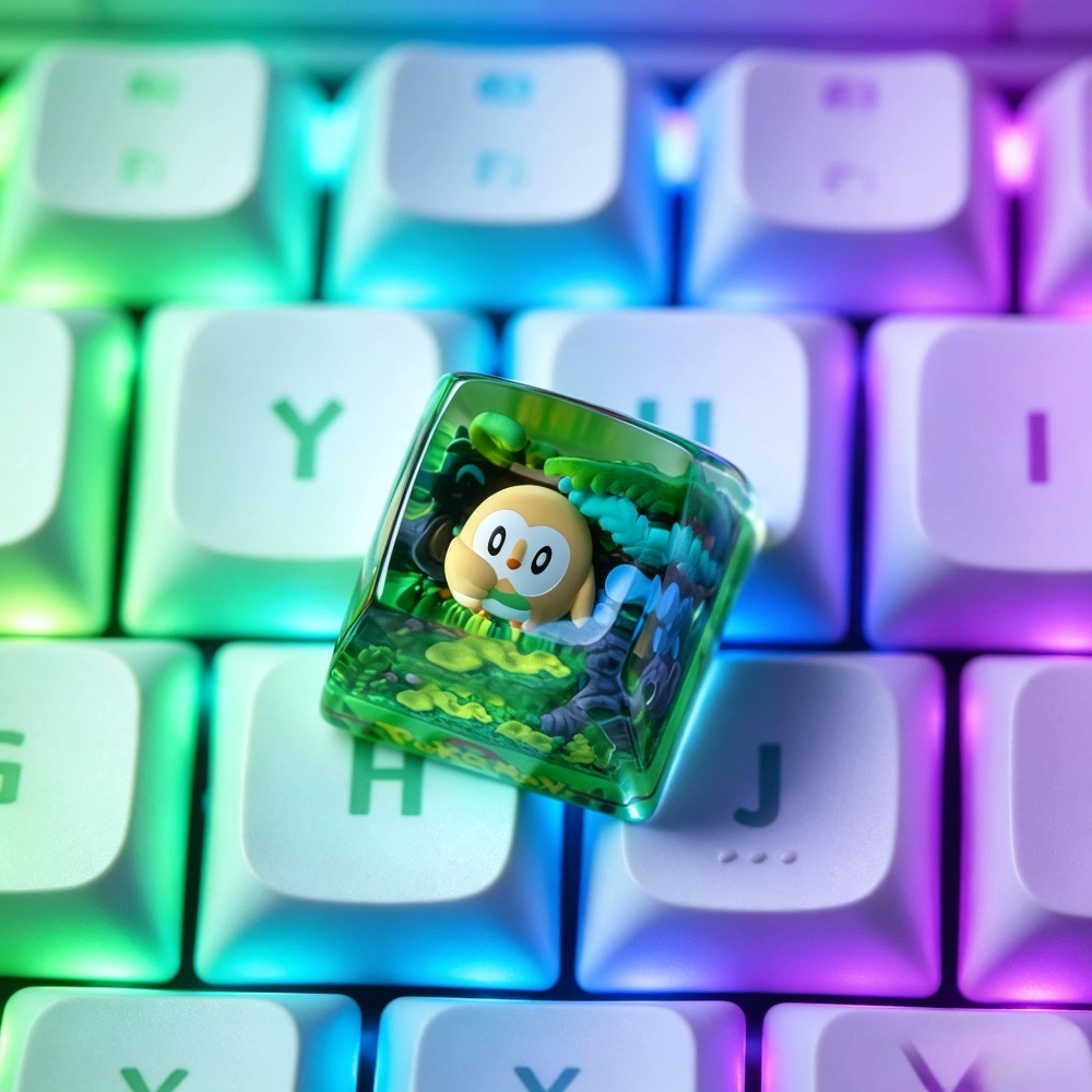 Pokémon Keycap ‌Rowlet‌ Mechan - огляд і ціна Gaming Accessories In Japan
