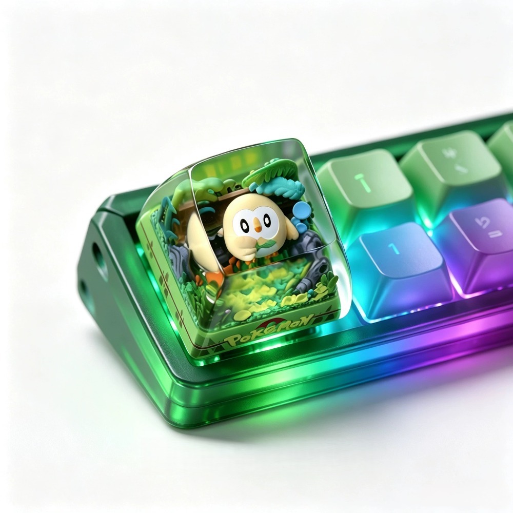 Pokémon Keycap ‌Rowlet‌ Mechan - огляд і ціна Gaming Accessories In Japan