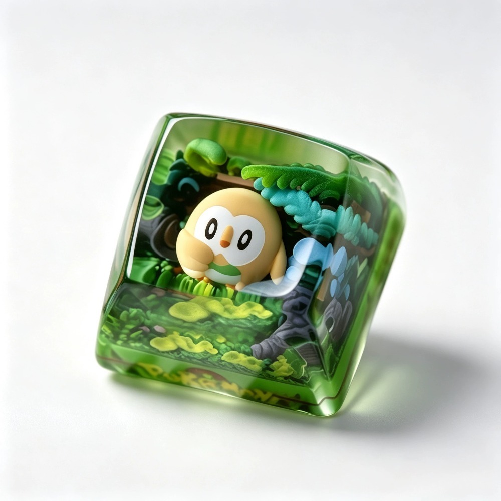 Pokémon Keycap ‌Rowlet‌ Mechan - огляд і ціна Gaming Accessories In Japan