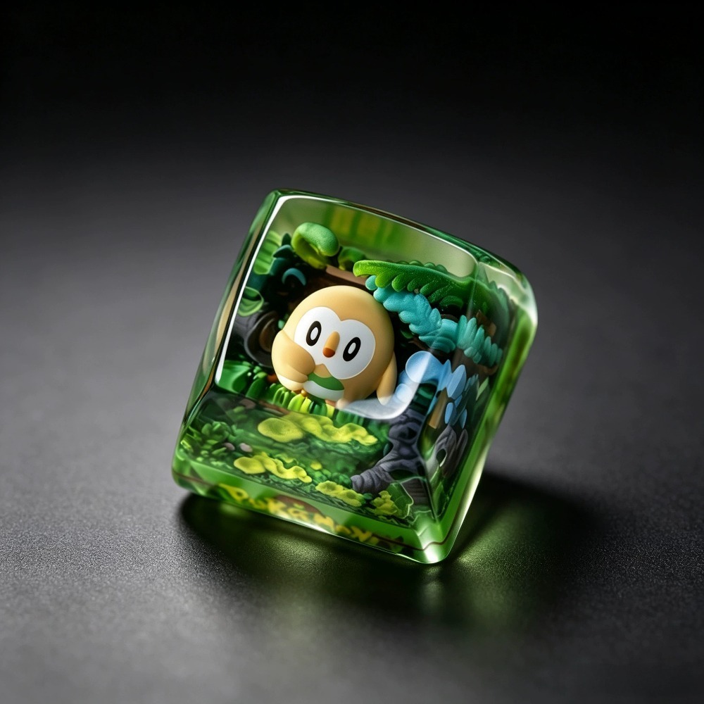 Pokémon Keycap ‌Rowlet‌ Mechan - огляд і ціна Gaming Accessories In Japan